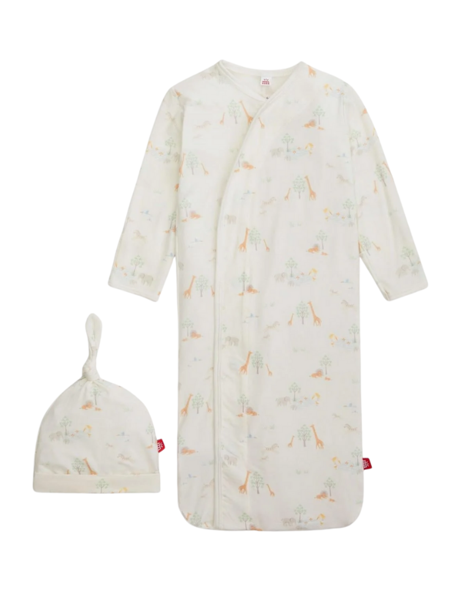 Magnetic Me White Serene Safari Modal Gown + Hat Set