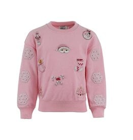 Lola and the Boys Holiday Christmas Sweatshirt