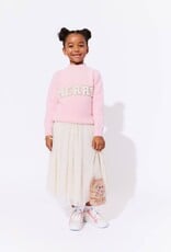 Lola and the Boys Pink Merry Pearl Sweatshirt