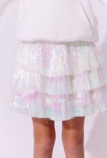 Lola and the Boys Snow Shimmer Tinsel Party Skirt