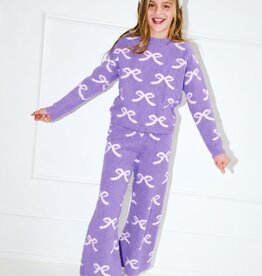 Lola and the Boys Lavender Pretty In Bows Fuzzy Set