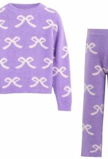 Lola and the Boys Lavender Pretty In Bows Fuzzy Set
