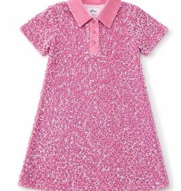 Lola and the Boys Preppy Soft Sequin Dress