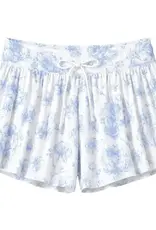 Iscream Beautiful Blue Toile Butterfly Shorts