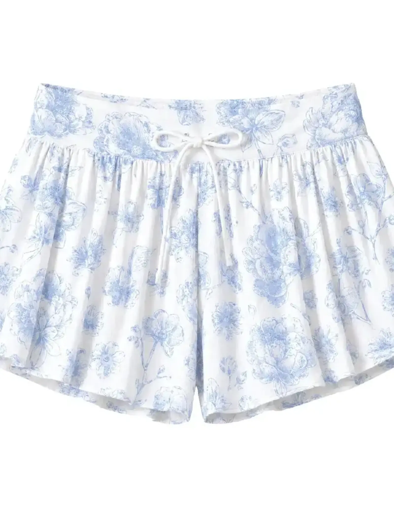 Iscream Beautiful Blue Toile Butterfly Shorts