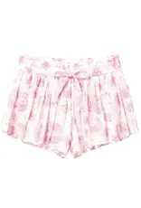 Iscream Pretty Pink Toile Butterfly Shorts