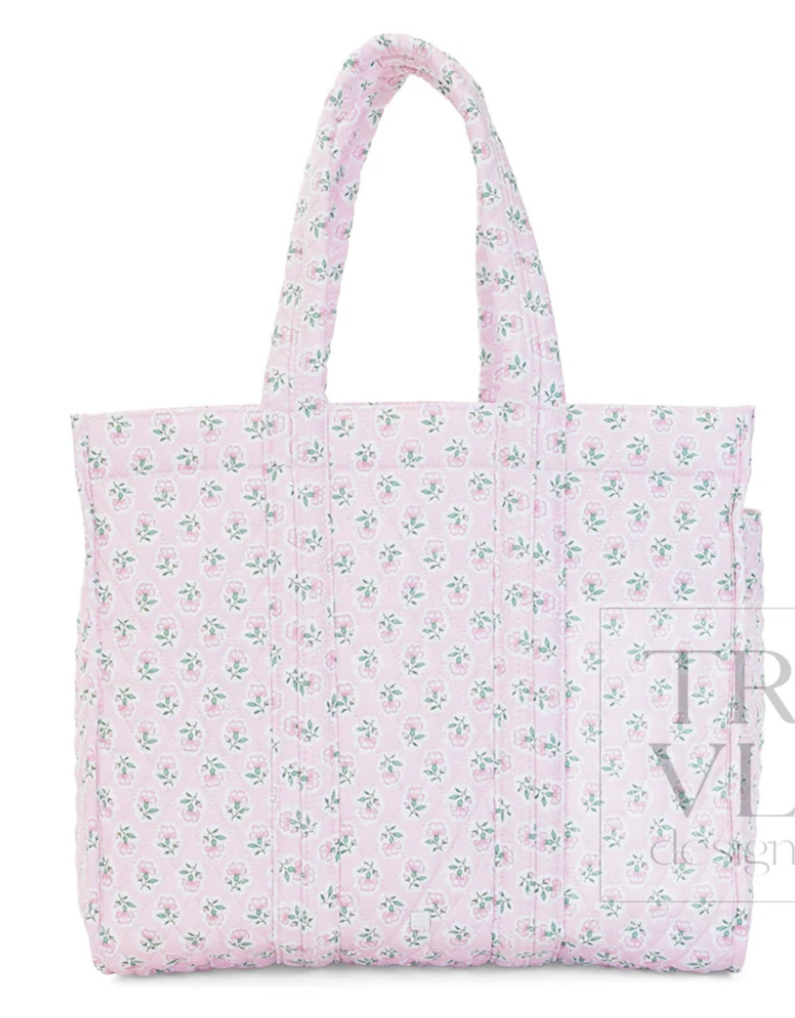 TRVL Design Quilted Mini Go Go Tote, Petite Fleur Pink