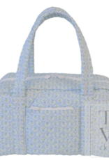 TRVL Design Quilted Grande Duffel, Petite Fleur Blue