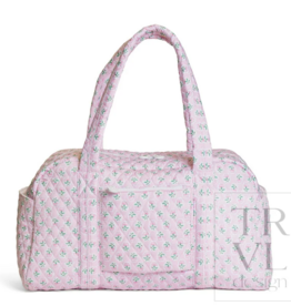 TRVL Design Quilted Grande Duffel, Petite Fleur Pink