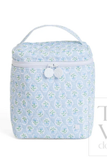 TRVL Design Quilted Go Go Lunch Insulated Bag, Petite Fleur Blue