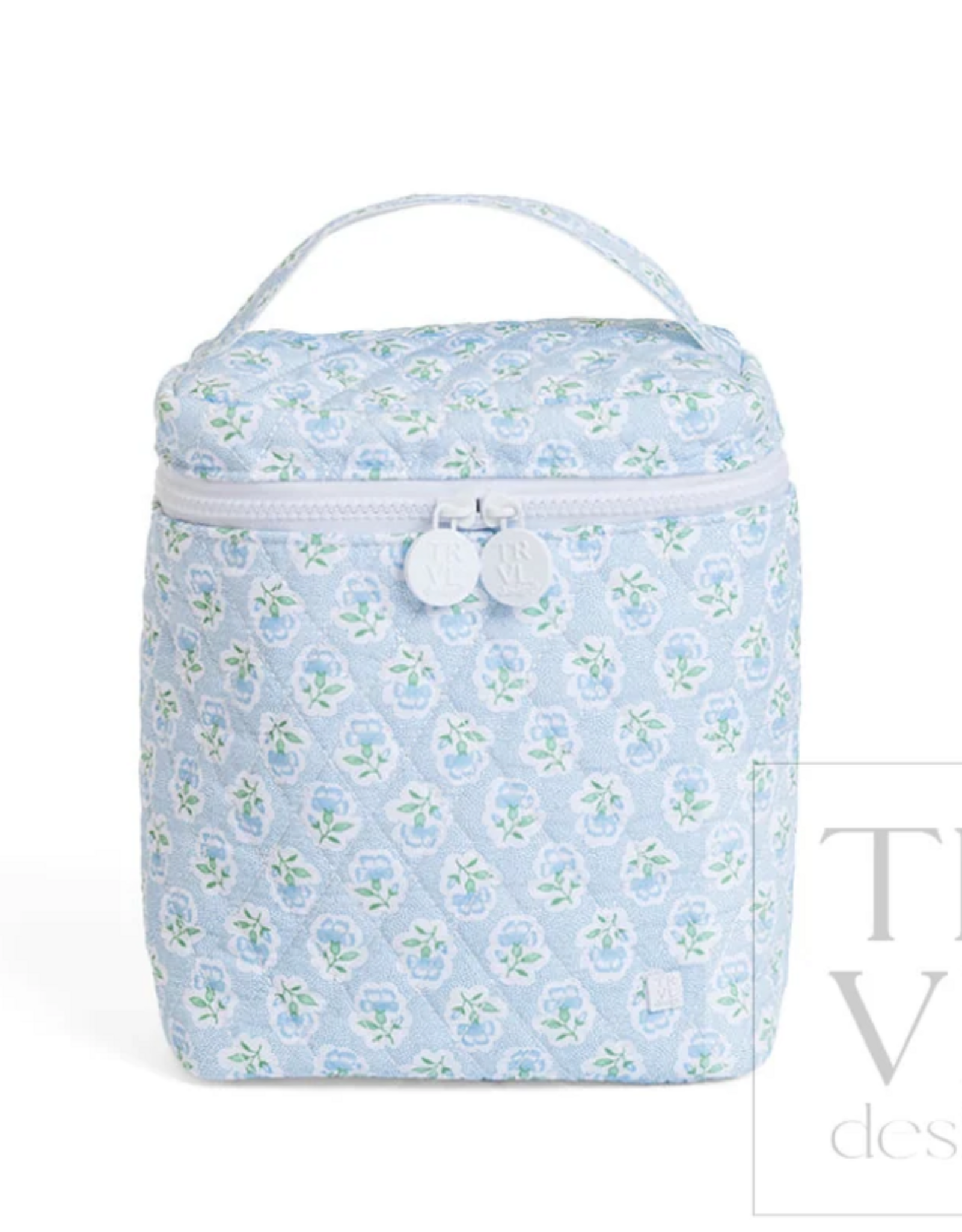 TRVL Design Quilted Go Go Lunch Insulated Bag, Petite Fleur Blue