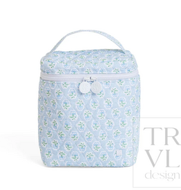 TRVL Design Quilted Go Go Lunch Insulated Bag, Petite Fleur Blue