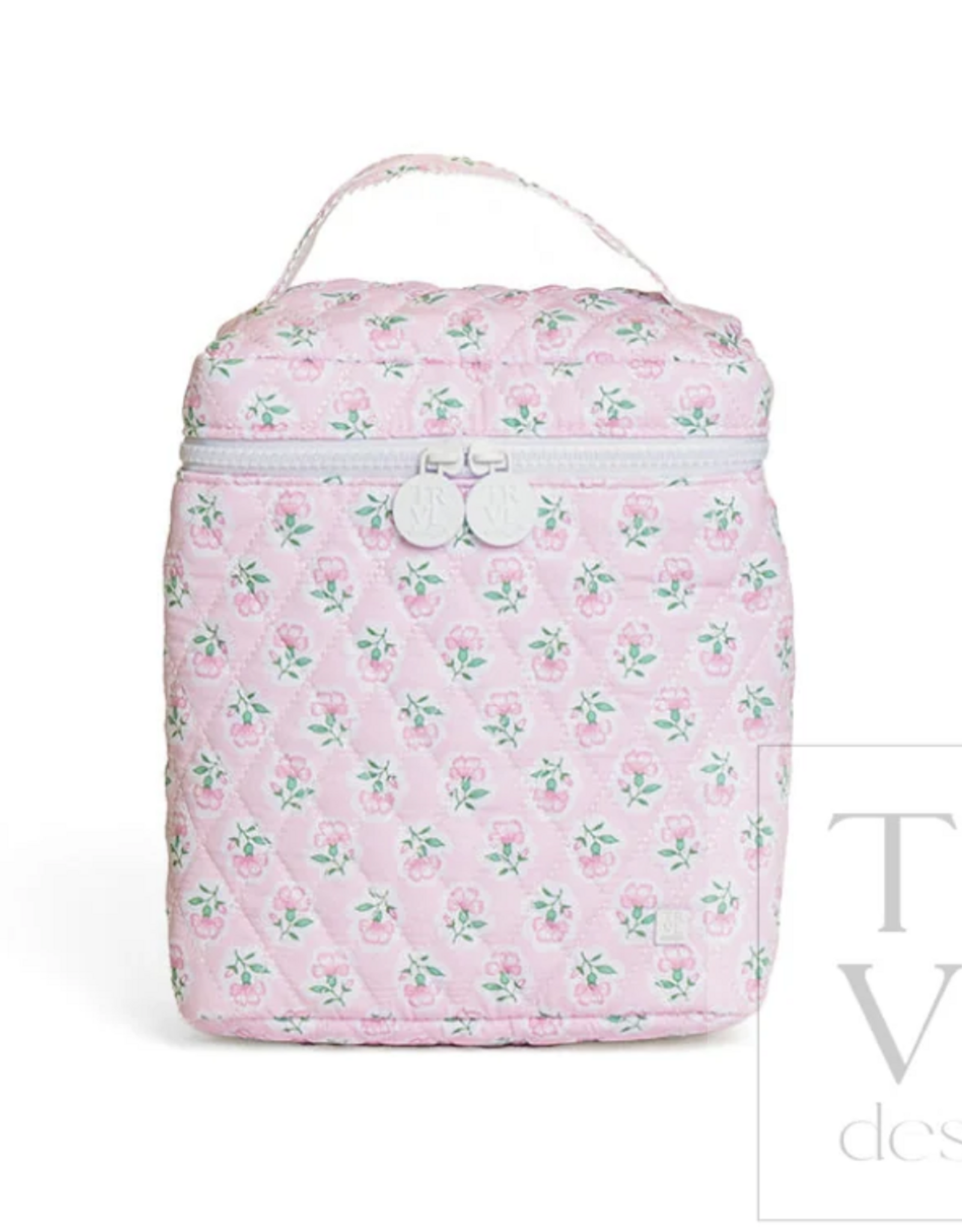 TRVL Design Quilted Go Go Lunch Insulated Bag, Petite Fleur Pink