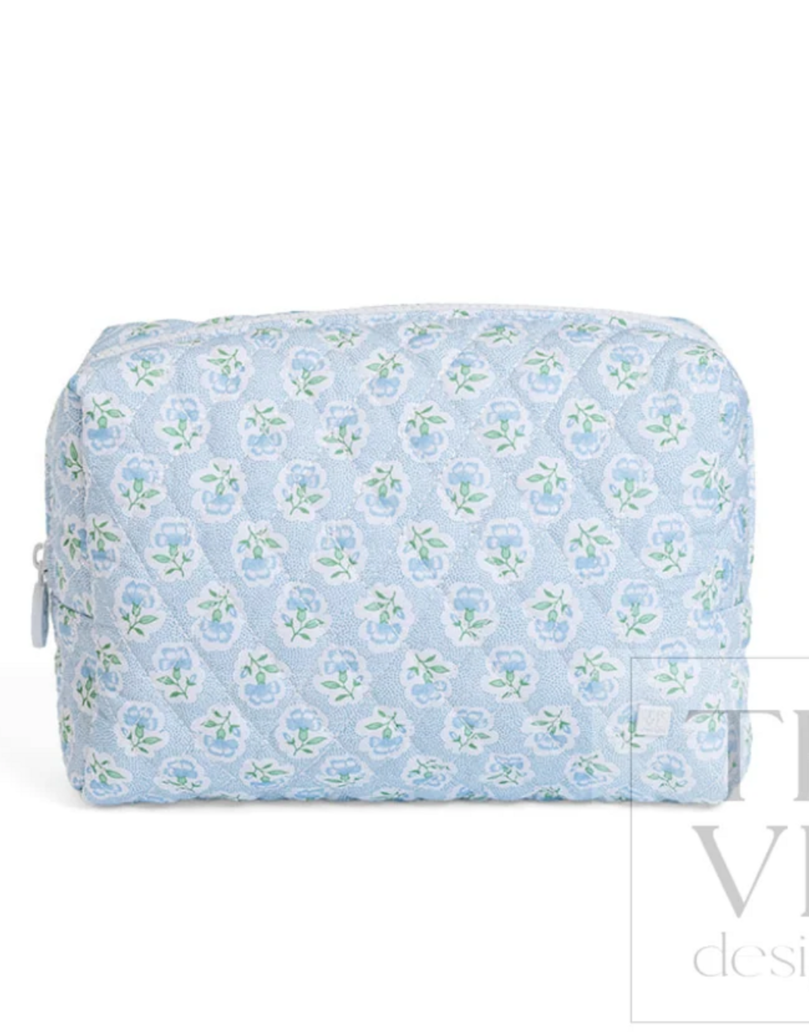 TRVL Design Quilted Everyday Bag, Petite Fleur Blue