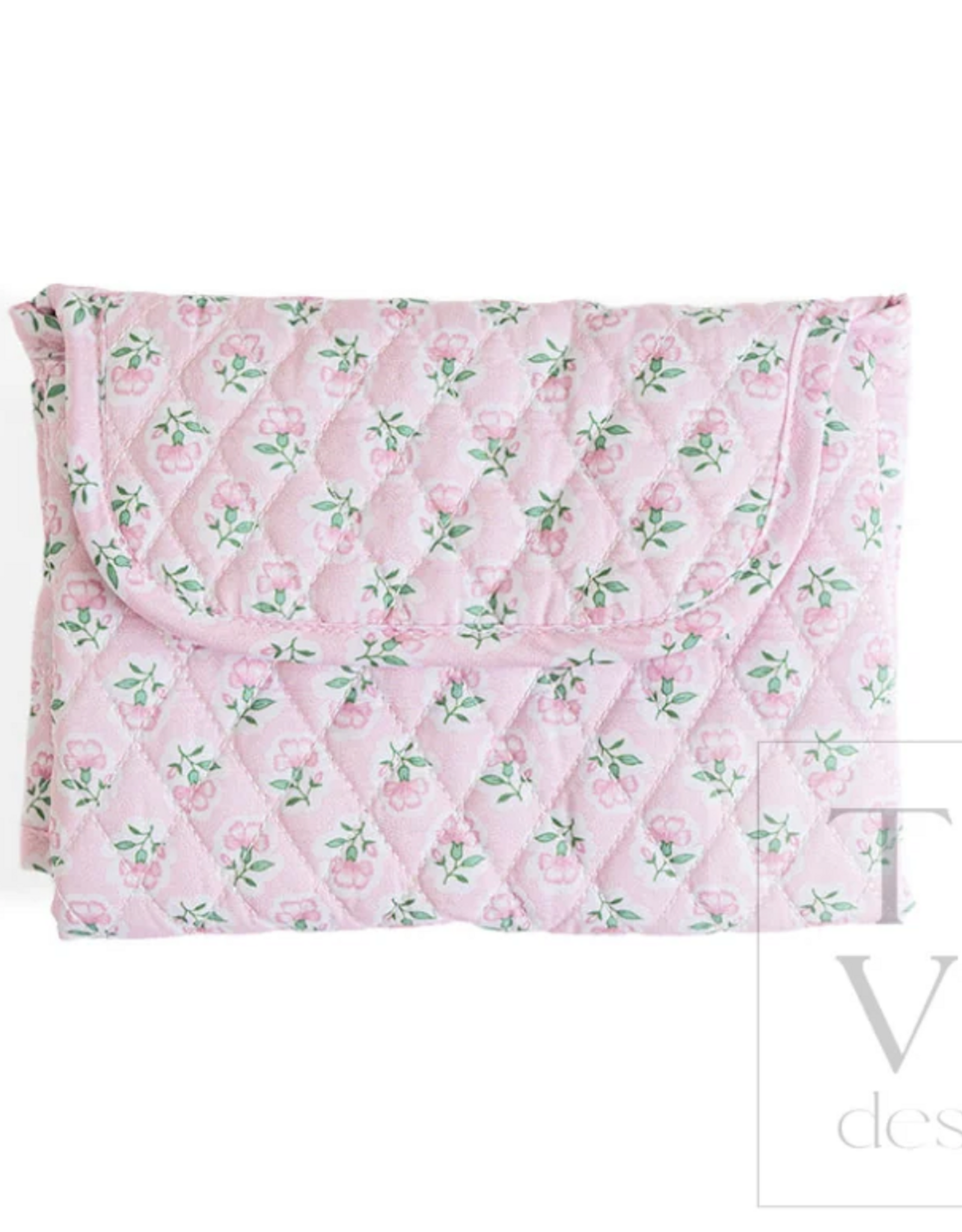 TRVL Design Quilted Changing Mat, Petite Fleur Pink