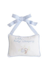 Little English Baby Sleeping Door Pillow, Blue