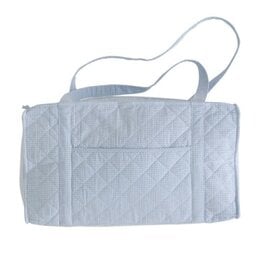 Little English Quilted Luggage Duffle Light Blue