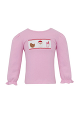 Anavini Santa's Midnight Snack, Girls LS Shirt