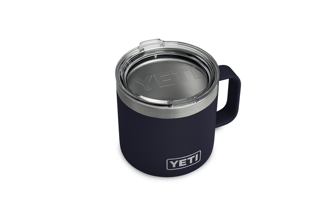 Quick Ship Custom YETI Black Rambler 14 oz Mug