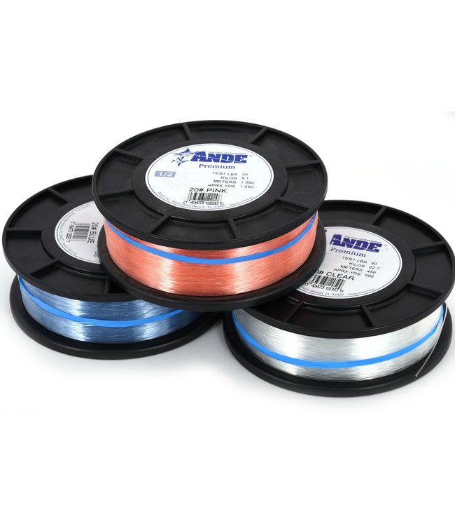 Ande Fluorocarbon Clear 1lb Spool 40lb Test