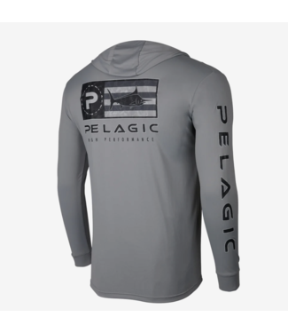 Aquatek Icon Long Sleeve Fishing Shirt Pelagic