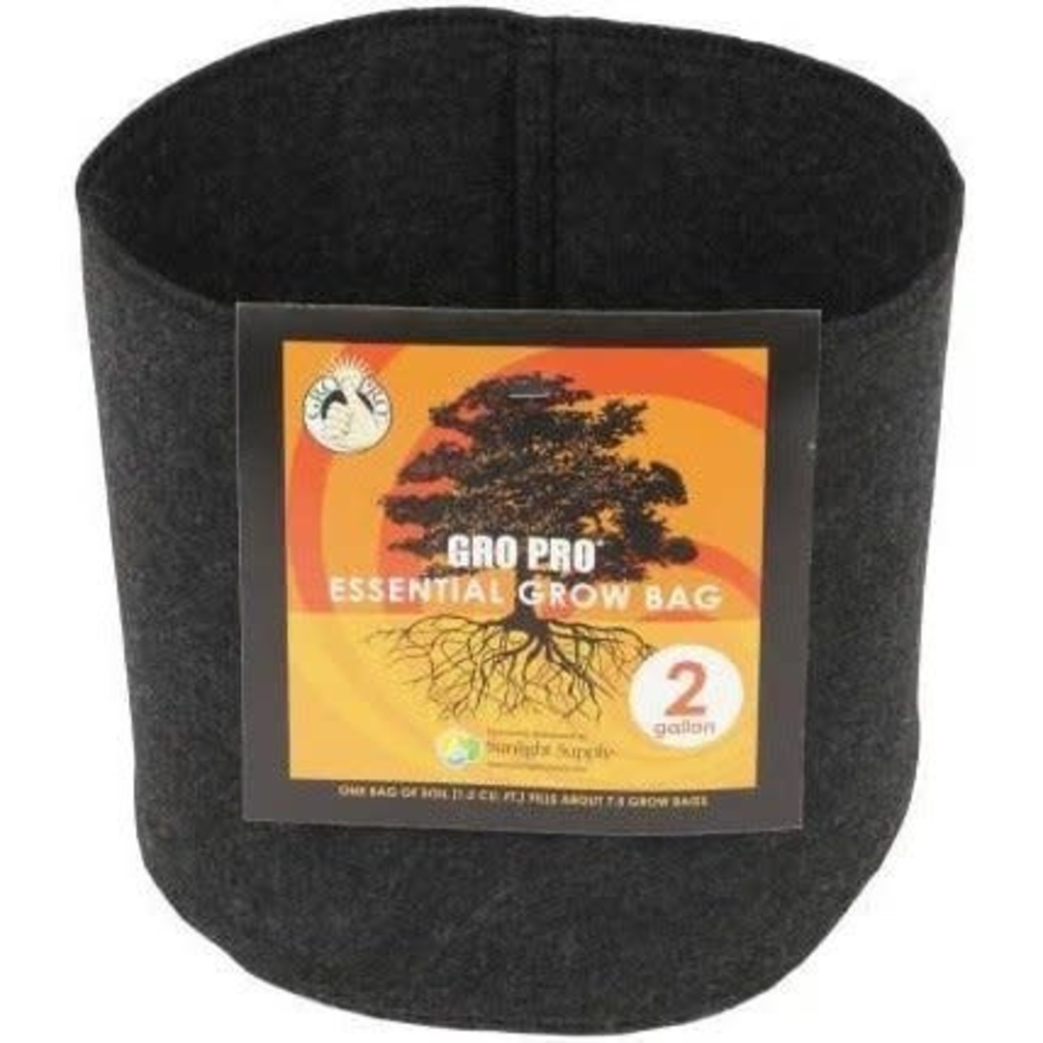 30 Gallon Tan Gro Pro Essential Round Fabric Pot With Handles 