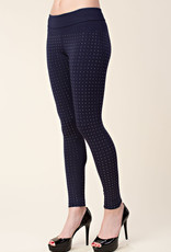 Vocal Allover Stone Leggings - Navy