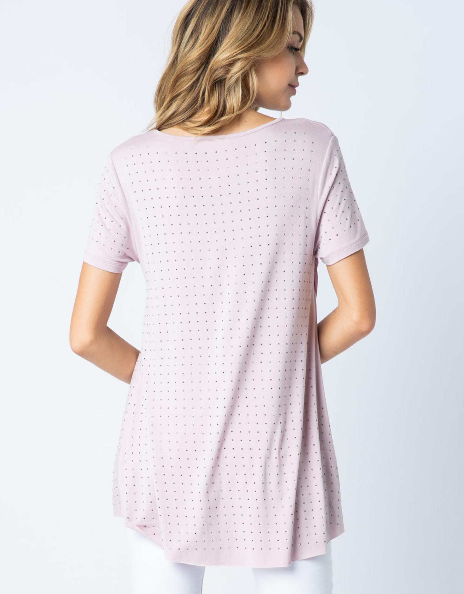 Stone Embellished Mauve T 6101