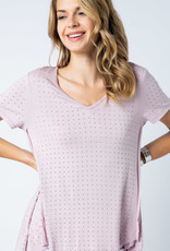 Stone Embellished Mauve T 6101