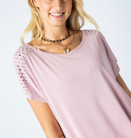 Vocal 6152 Rose Shoulder Stud embellished