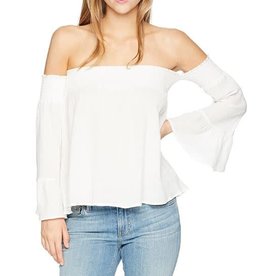 Jack Smocked Off Shoulder Gauze Top