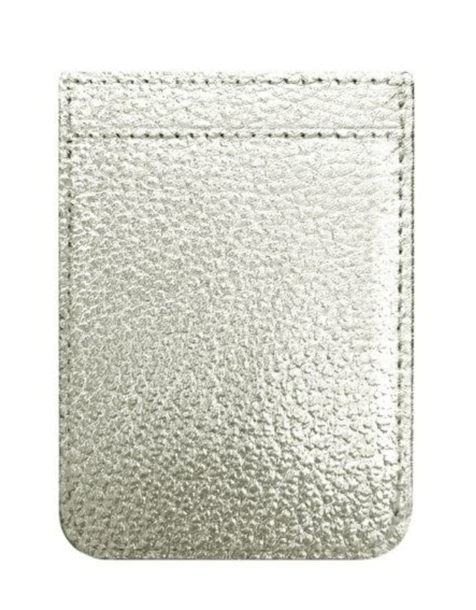 Phone Pocket Faux Leather SILVER