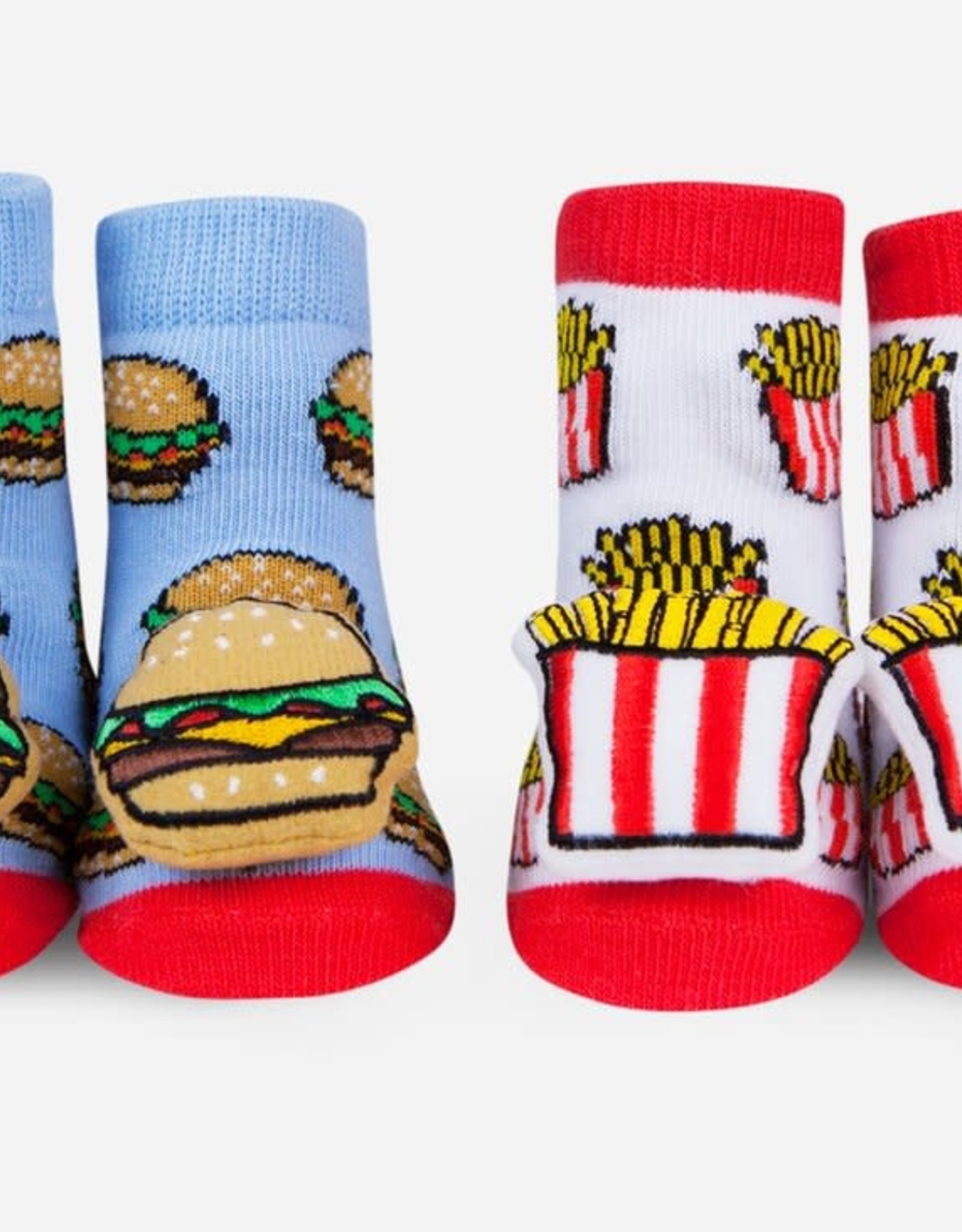 Burger n Fries Rattle Socks