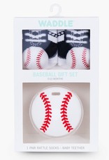 Waddle Baseball Teether Gift Set