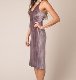 Black Swan Lavender Velvet Midi