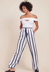 Navy Wht Striped Pant