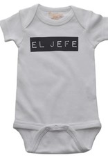 Sara Kety Onesie El Jefe 6-12 Months Wht