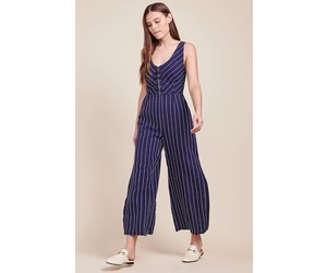 Black Pinstripes Jumpsuit – Sleepwearinc
