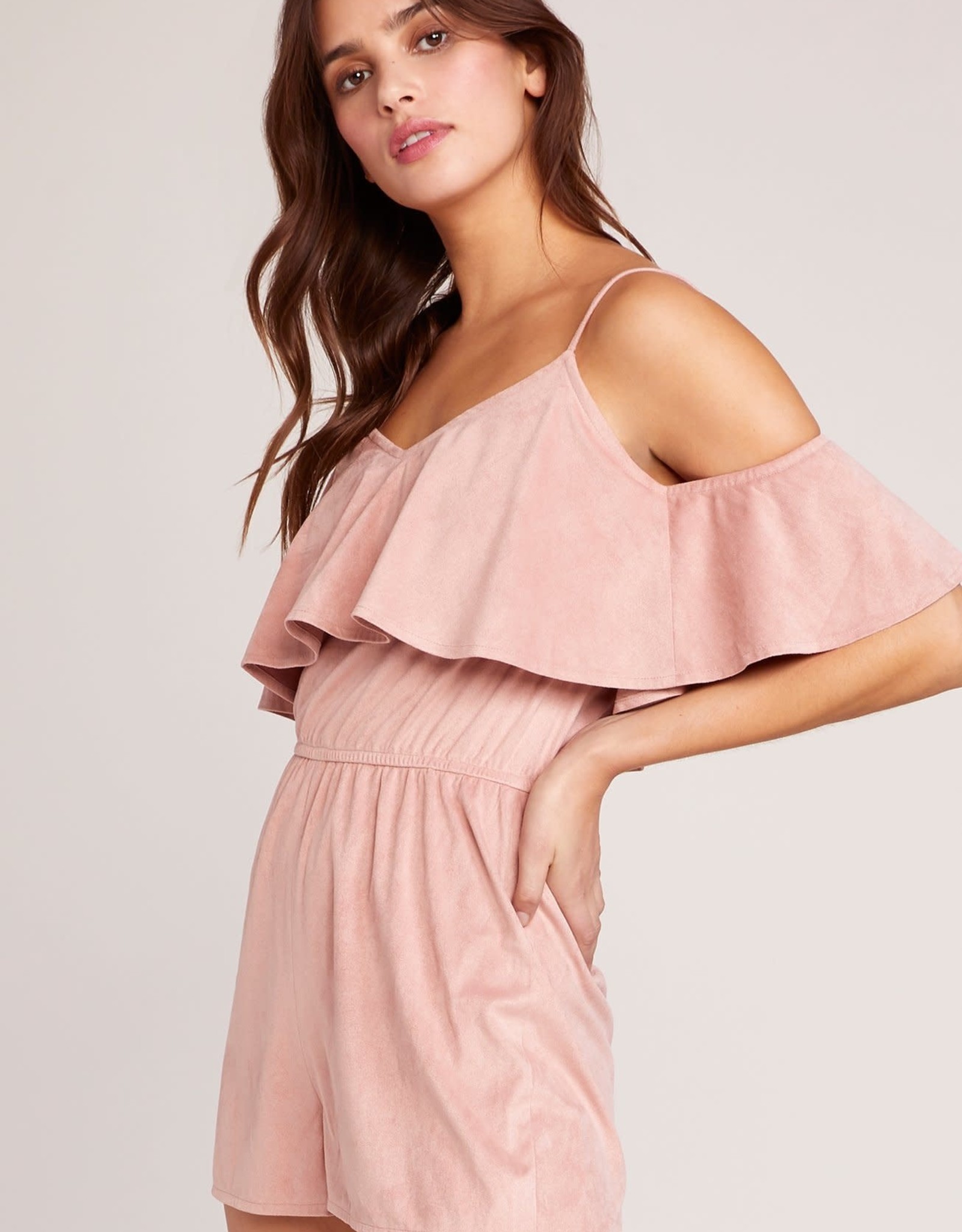 Jack Faux Suede Rose Romper