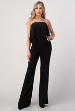 Statement Ruffle Jumpsuit Black