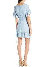 BB Dakota Chambray Ruffle Dress