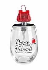 Wine Glass Stopper Set Purses are Like Friends