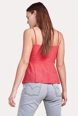 BB Dakota Deep V Ruffle Tank