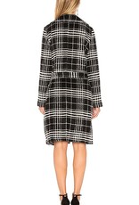 Long Plaid Wrap Coat