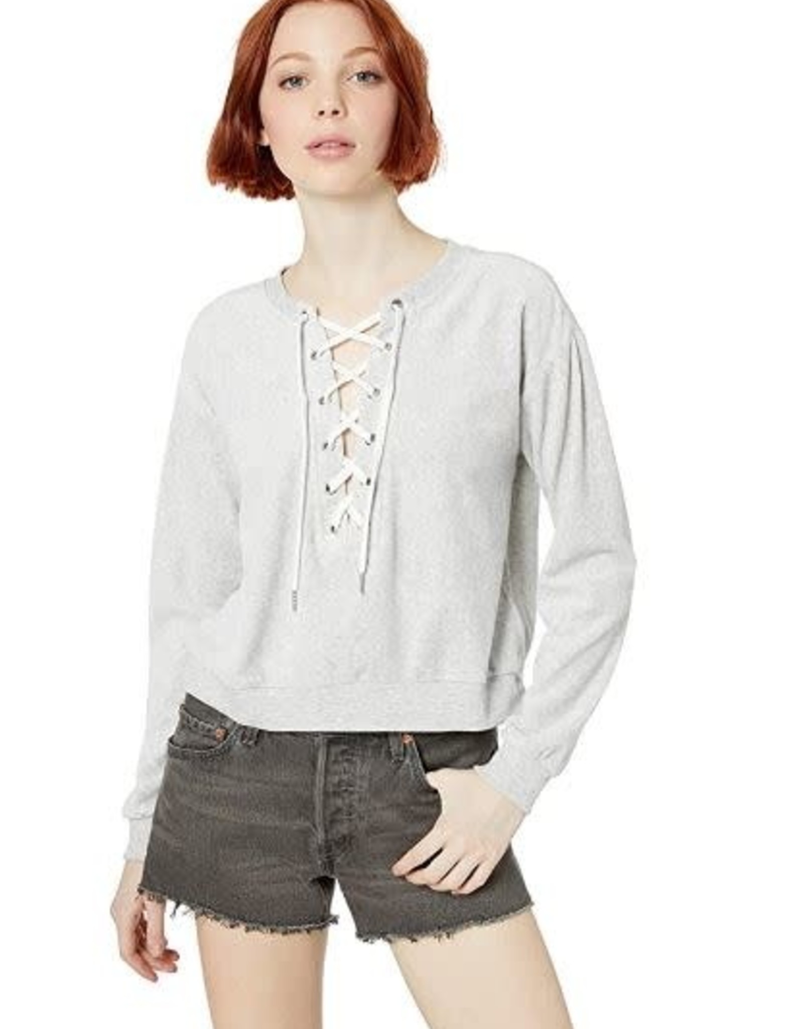 BB Dakota Lace-Up Sweatshirt H Grey