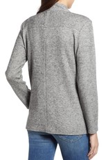 BB Dakota Knit Asymmetric Zip Jacket Heather Grey