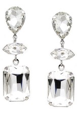 Glass Stone Drop Earrings