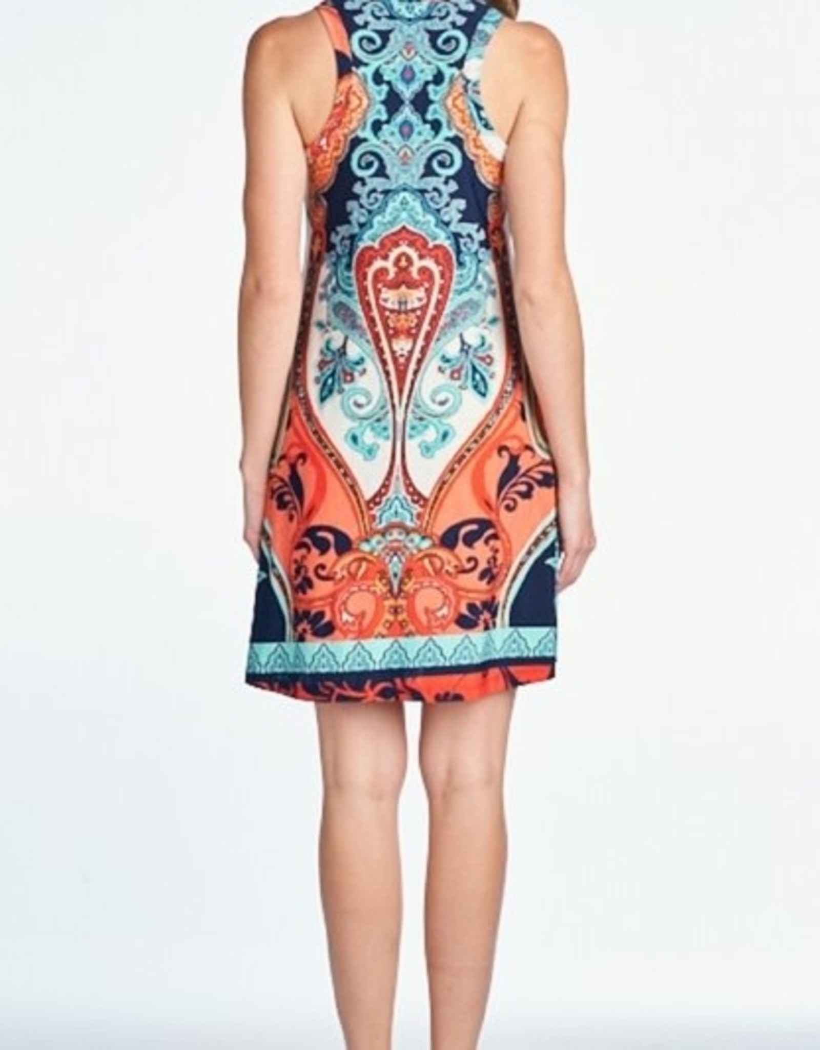 Paisley Print Dress - Pinktini