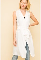 White Trench Vest