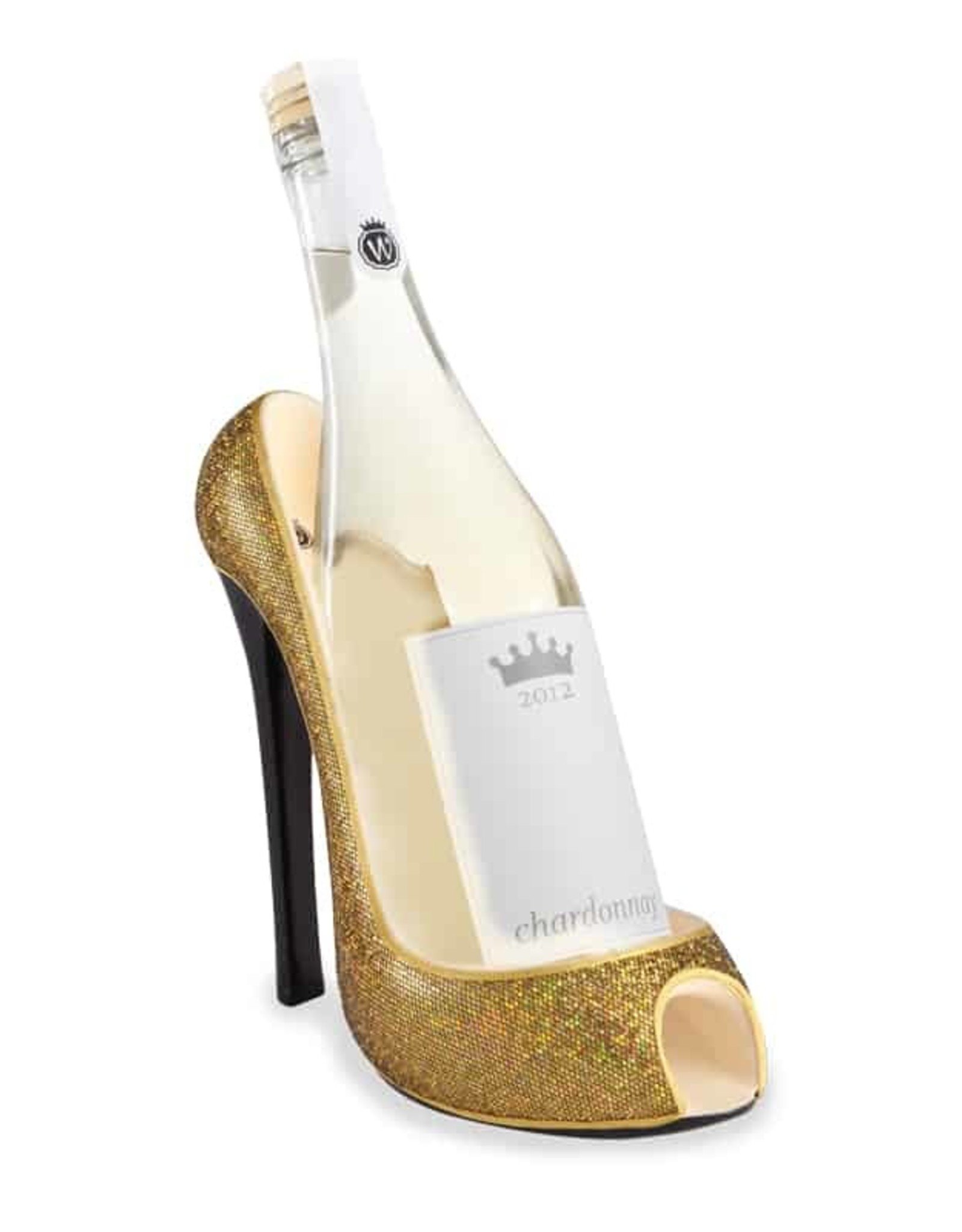 Stiletto Wine Holder - Gold Glitter